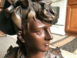 ANTIQUE 19TH CENTURY ANTON NELSON PATINATED BRONZE SCULPTURE - 20 