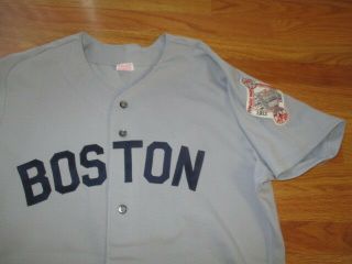 Vintage ROGER CLEMENS No.  21 BOSTON RED SOX 75th Anniversary (Size 46) Jersey 3