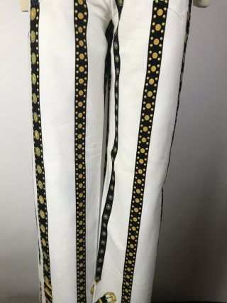 Rare Vtg Gianni Versace 1993 Belt Print Jeans Sz L 6