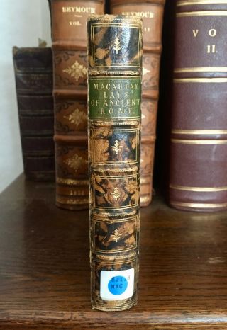 1867 Lays of Ancient Rome by Lord MacAulay - Ill by George Scharf - Binding 3