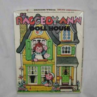 Neat Vintage 1974 Raggedy Ann Doll House Colorforms