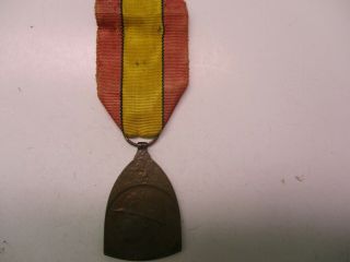 World War I Belgian Commemorative Medal For The 1914 - 1918 War
