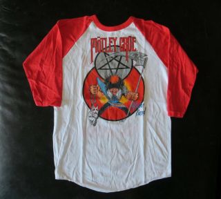 1985 Vintage Motley Crue Concert Shirt: Theatre Of Pain Tour,  Never Worn Nos Gem