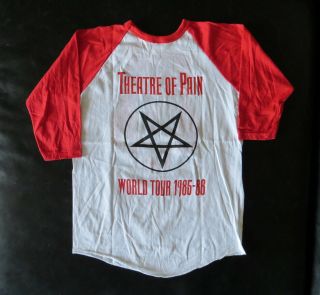 1985 Vintage Motley Crue Concert Shirt: Theatre of Pain Tour,  NEVER WORN NOS Gem 3