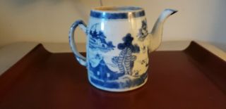 Antique Chinese Export Teapot 19th Century Canton
