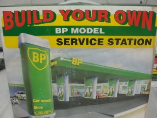 Vtg Bp Model Service Station Center/gas Station " Build Your Own " Edition