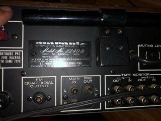 Vintage Marantz Model 2240B Stereo Receiver 5