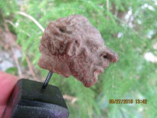 Ancient Roman Clay Head.  DETAILED,  Stunning Clay Bust/Statue,  250 BC - 350 Ad 8