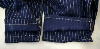 Vtg Stifel Wabash Stripe Boot Stamp Fabric Railroad Coverall Playsuit Deadstock 8