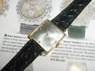 Jaeger - Lecoultre Mens Vintage 14k Solid Gold Wristwatch