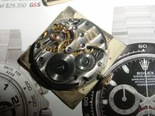 Jaeger - LeCoultre Mens Vintage 14k Solid Gold Wristwatch 7