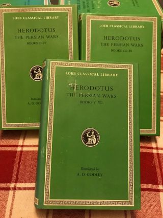 Loeb Classical Library Herodotus The Persian Wars Books 3 - 9 Ancient Greek Book