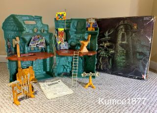 Motu Masters Of The Universe Castle Grayskull Vintage He - Man,  Complete Mib,  Box