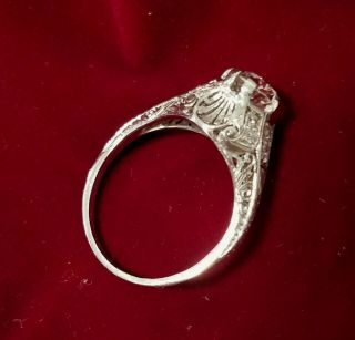 OLD MINE DIAMOND CUT,  EUROPEAN DIAMOND CUT ENGAGEMENT RING 1920 ' S with appraisal 5