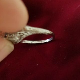 OLD MINE DIAMOND CUT,  EUROPEAN DIAMOND CUT ENGAGEMENT RING 1920 ' S with appraisal 7