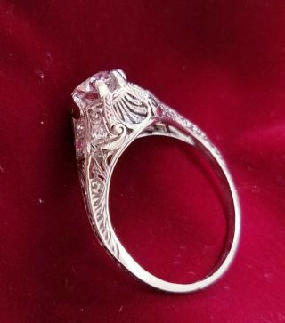 OLD MINE DIAMOND CUT,  EUROPEAN DIAMOND CUT ENGAGEMENT RING 1920 ' S with appraisal 8
