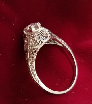 OLD MINE DIAMOND CUT,  EUROPEAN DIAMOND CUT ENGAGEMENT RING 1920 ' S with appraisal 9