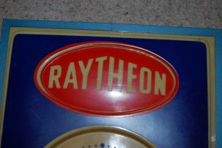 Vintage Raytheon Lighted Advertising Clock,  TV - Radios - Tubes,  Federal Sign Co. 6