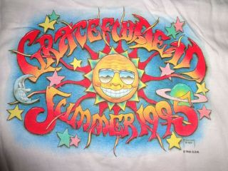 Nwot Grateful Dead Rare Vintage Shirt Summer Tour 1995 Cartoon Cities Large