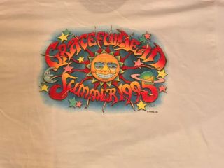 NWOT Grateful Dead rare vintage shirt Summer Tour 1995 Cartoon Cities Large 3