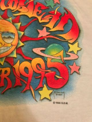 NWOT Grateful Dead rare vintage shirt Summer Tour 1995 Cartoon Cities Large 4