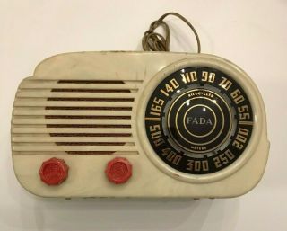 Vintage Fada Radio Model 845 " Cloud " Tube Radio 1950 