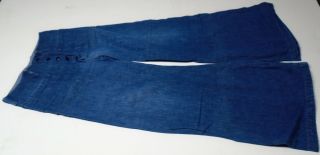 Vintage 1942 Us Navy Denim Jeans,  Button Fly,  Rare Honolulu Label,  Ex.  Cond.  31w