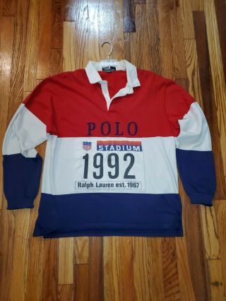 REVISED - Vintage Polo Ralph Lauren Stadium Plate Rugby 2