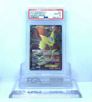 2015 Pokemon Xy Ancient Origins Giratina Ex Full Art 93 Psa 10 28619717