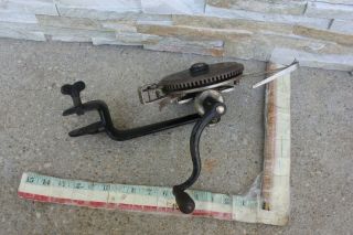antique knitting machine sock sewing tool metal victorian clip on industrial 19c 8