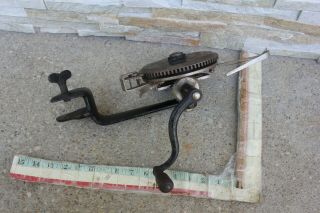 antique knitting machine sock sewing tool metal victorian clip on industrial 19c 9