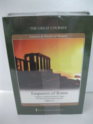 Great Courses Ancient History Emperors Of Rome Parts 1 - 3 Guidebook & Dvd G13