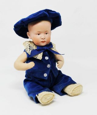Antique Bisque Doll Heubach Boy Mold 6894 11 " Priced To Sell