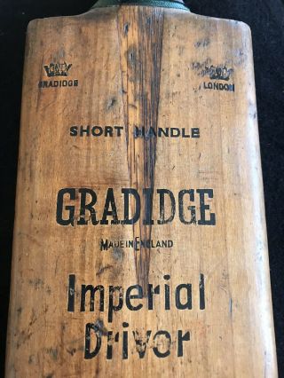 ⭕️ Antique Vintage Cricket Bats Both Stamped And Signed 5