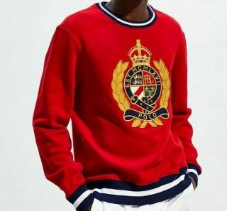 Polo Ralph Lauren Crest Sweatshirt Vintage Cp93 Hi Tech Ski92 Pwing Stadium Xxl