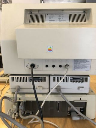 Vintage Apple IIe Computer W/ Monitor,  Floppy Drives,  Floppy Disks & 6