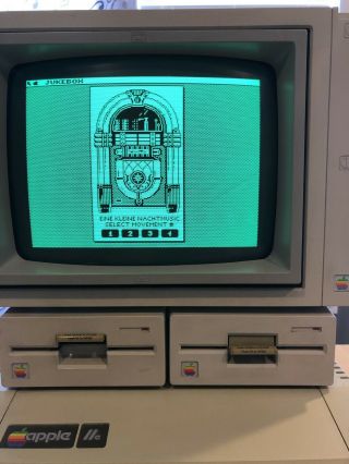 Vintage Apple IIe Computer W/ Monitor,  Floppy Drives,  Floppy Disks & 8