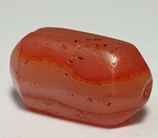Ancient Rare Faceted Carnelian Agate Bead