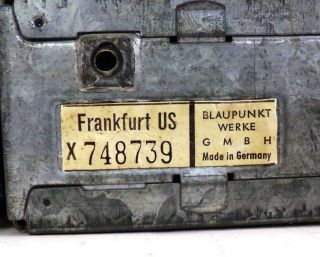 VINTAGE BLAUPUNKT FRANKFURT US AM/FM/SW CAR RADIO PORSCHE MERCEDES BMW 5