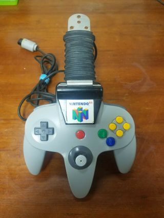Vintage Nintendo N64 Kiosk Controller With Arm And Rumble Pak