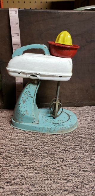 Vintage 1950s? Rare Battery Operated Childs Hand Mixer Alps Trademark