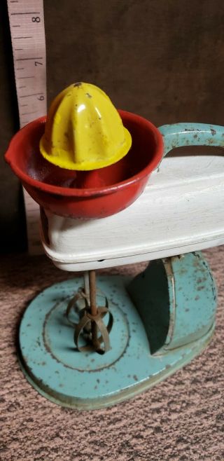 Vintage 1950s? RARE Battery Operated Childs Hand Mixer alps trademark 4