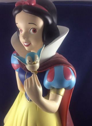 RARE Vintage Very Large SNOW WHITE Figurine Lighted Base Approximately 25” 10