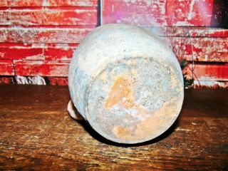 ANTIQUE Primitive Rustic Redware red ware Ovoid crock Dug at my Farm house in PA 8
