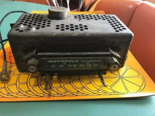 Vtg Vw Oval Beetle 1957 1958 Model 8m 106535 Big M Motorola Volumatic Car Radio