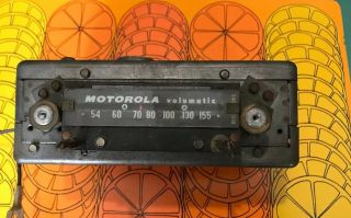Vtg VW Oval Beetle 1957 1958 Model 8M 106535 Big M Motorola Volumatic Car Radio 3