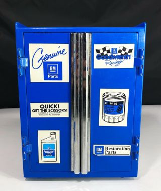 Vintage 1995 Funrise Gm Goodwrench Mechanics Tool Cabinet Blue
