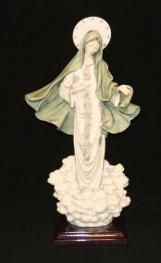 1989 Vintage 14 " Giuseppe Armani Madonna Of Medjugorje Mary Figurine 0803 C