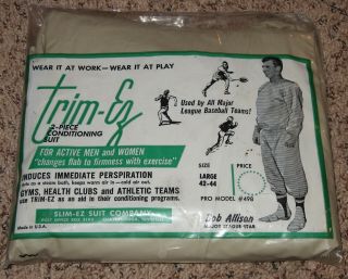 Vintage Oddball Bob Allison Endorsed Trim - Ez Conditioning Suit Minnesota Twins