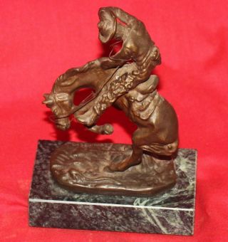 COLT Firearms Factory Solid Bronze Statue 1999 RARE Frederic Remington 3